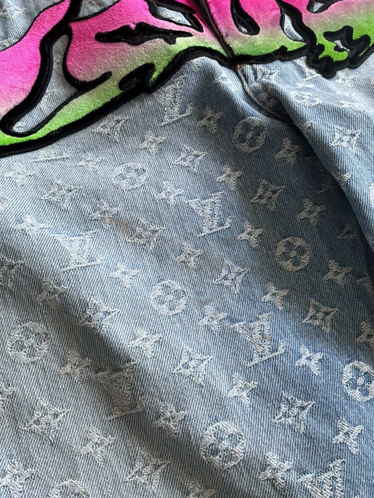 Louis Vuitton Graffiti Monogram Denim Jeans