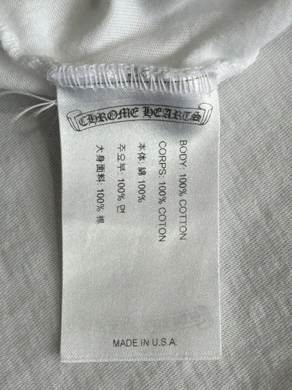 Chrome Hearts Horseshoe Logo White Tee