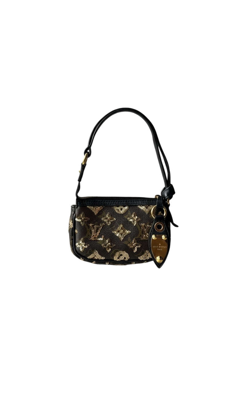Louis Vuitton Sequins Monogram Micro Pochette Bag