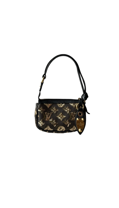 Louis Vuitton Sequins Monogram Micro Pochette Bag