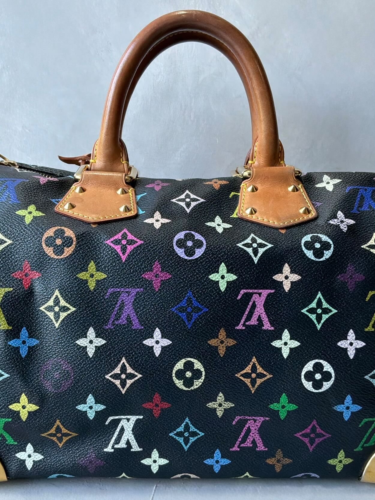 Louis Vuitton X Murakami Black Multicolor Speedy 30