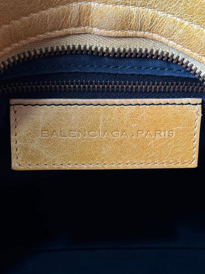 Balenciaga City Lemon Lambskin Bag