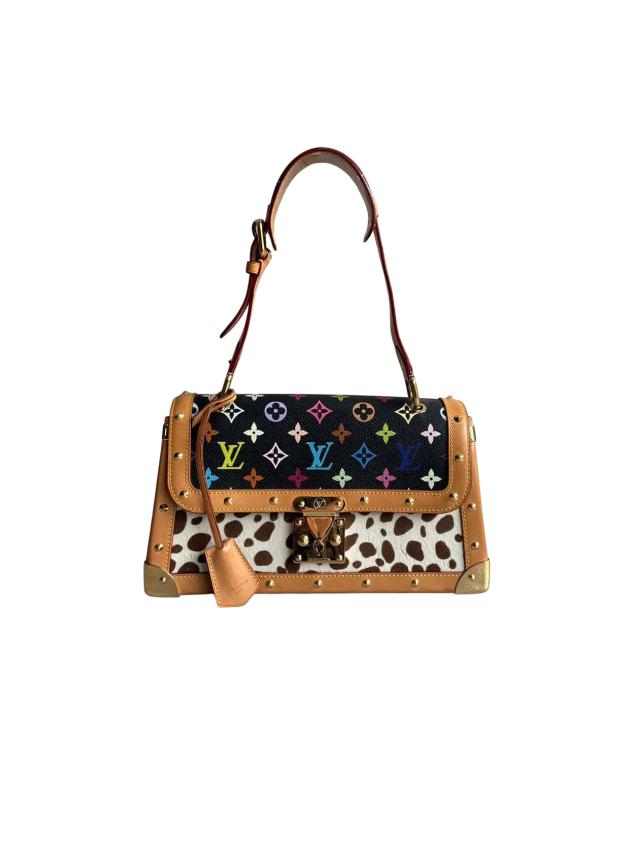 RARE Louis Vuitton X Murakami Dalmatian Ponyhair SAC Rabat Shoulder Bag