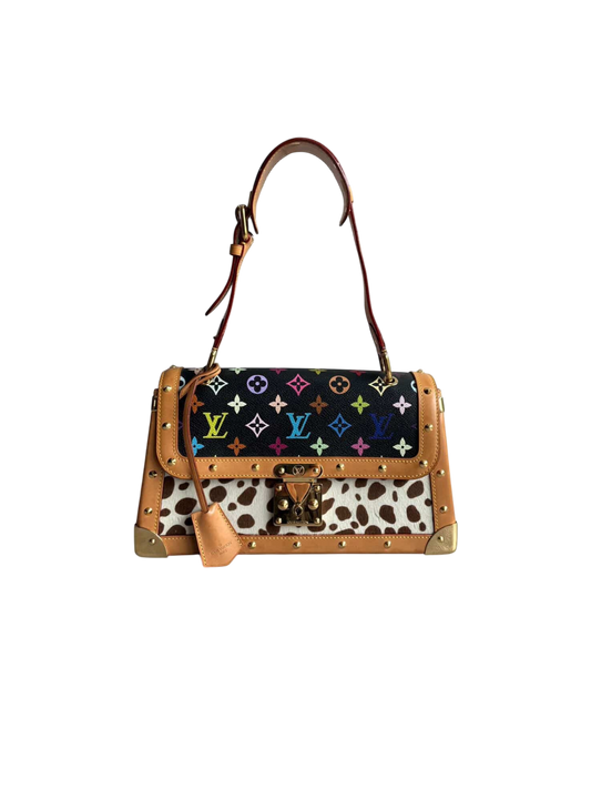 RARE Louis Vuitton X Murakami Dalmatian Ponyhair SAC Rabat Shoulder Bag