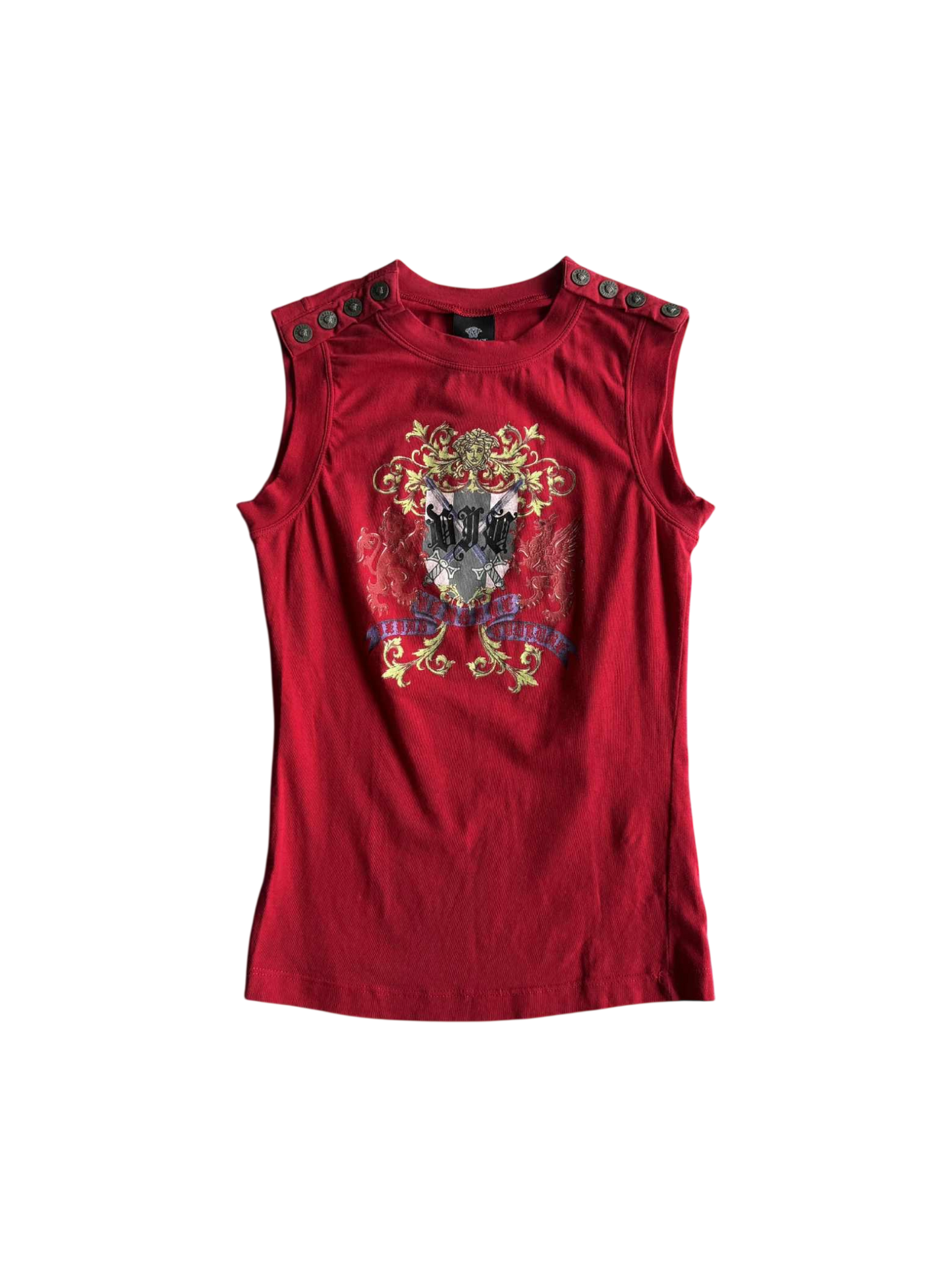 Rare Versace Vintage Jeans Couture Sleeveless Meduza Gorgon Tee