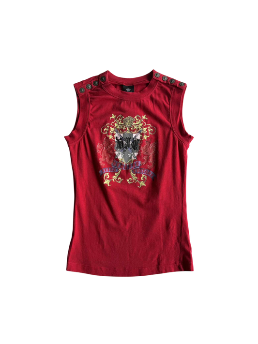 Rare Versace Vintage Jeans Couture Sleeveless Meduza Gorgon Tee