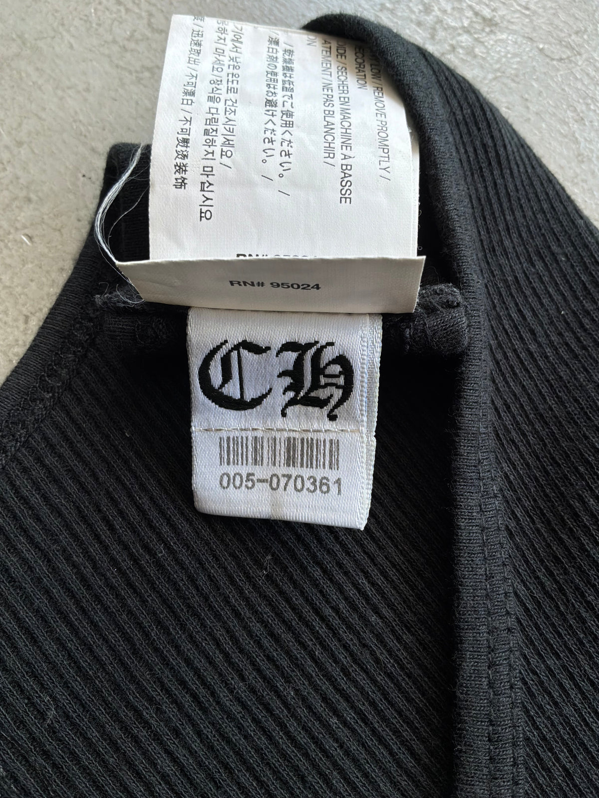 90s Chrome Hearts Hong Kong Exclusive Tanktop
