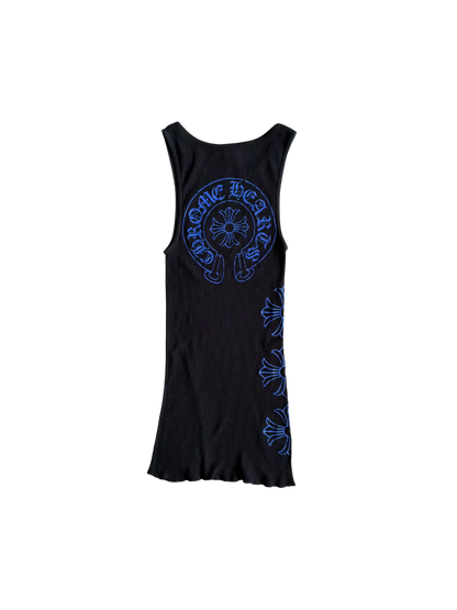 90s Chrome Hearts Blue Horseshoe Tanktop