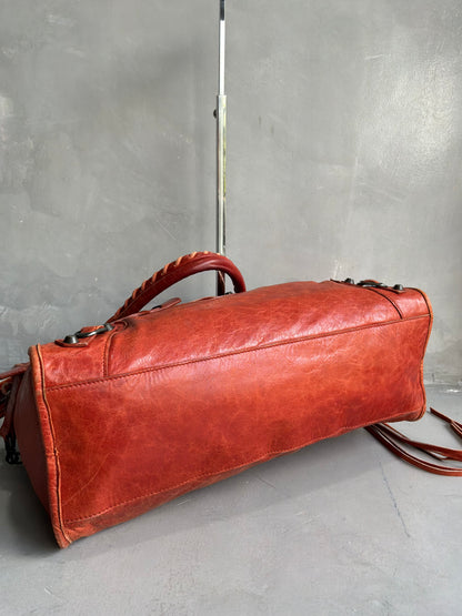Balenciaga City Orange Classic Bag