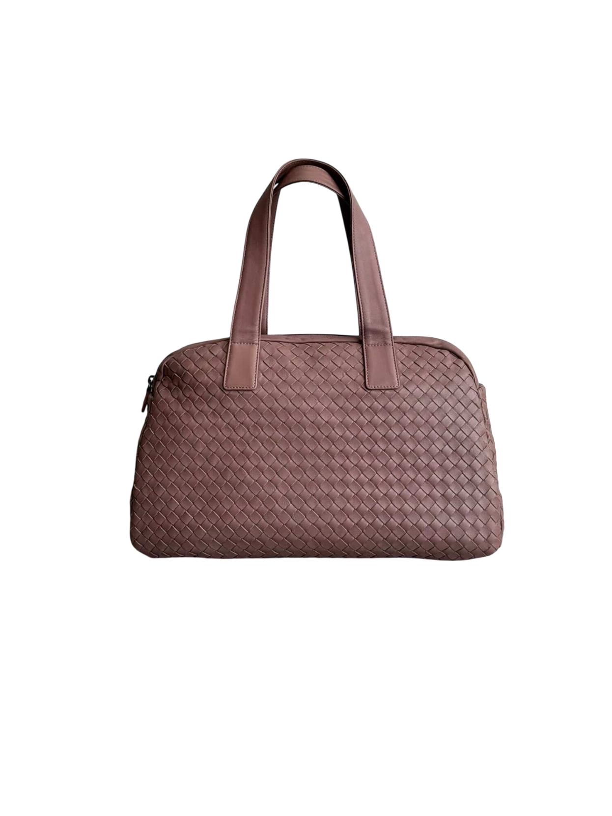 Bottega Veneta Mauve Intrecciato Boston Bag