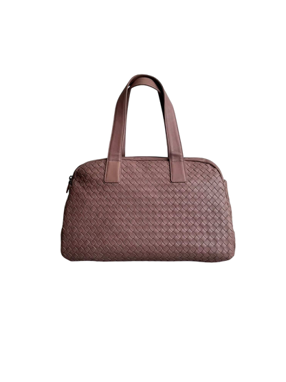 Bottega Veneta Mauve Intrecciato Boston Bag