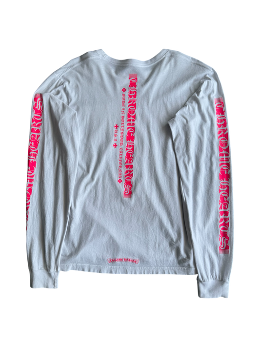 Chrome Hearts Pink Script Longsleeves
