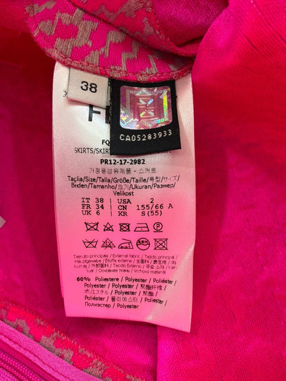 Fendi Pink Long Skirt