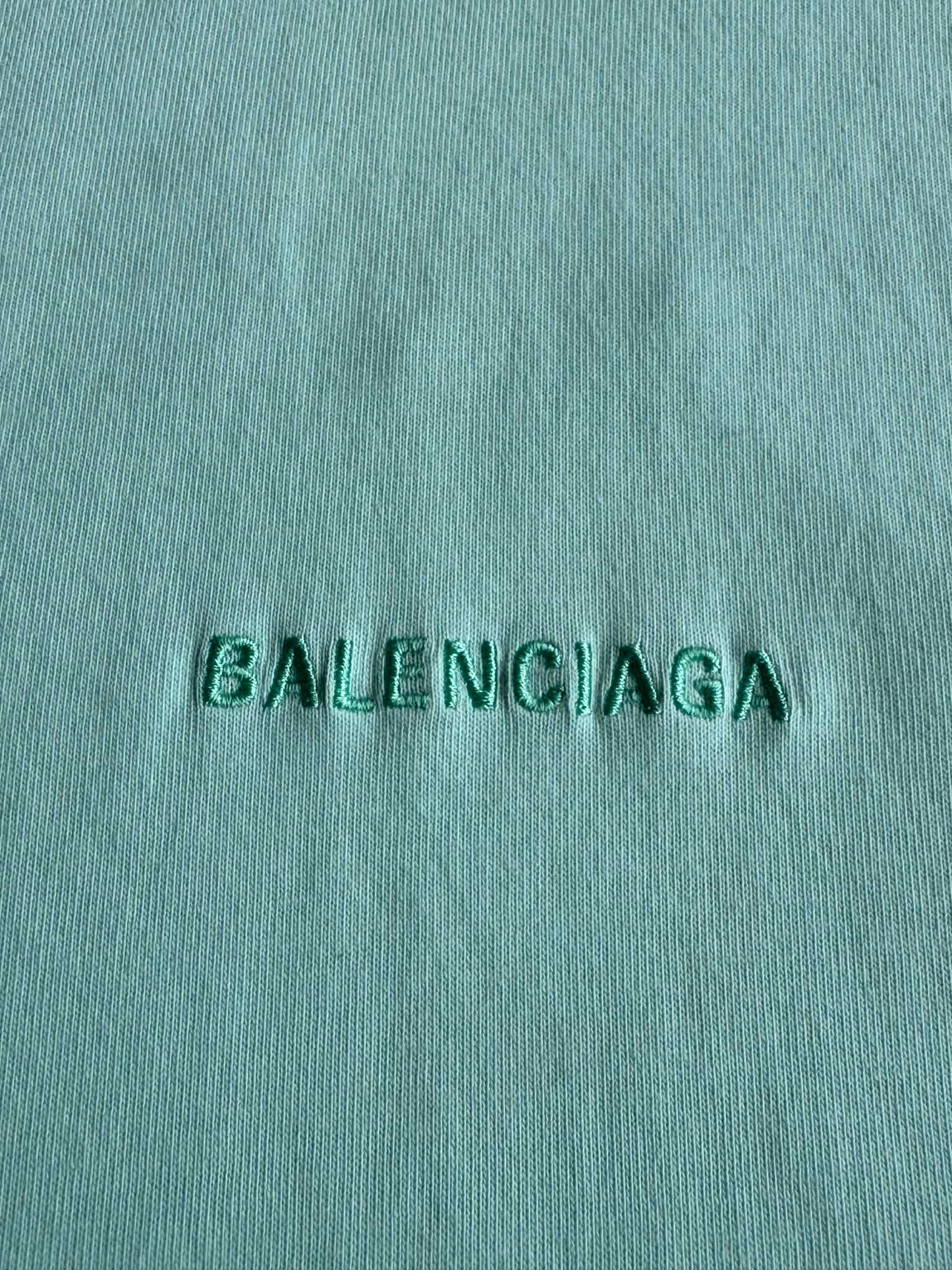 Balenciaga Mint Spellout Logo Shirt