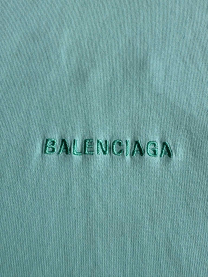 Balenciaga Mint Spellout Logo Shirt