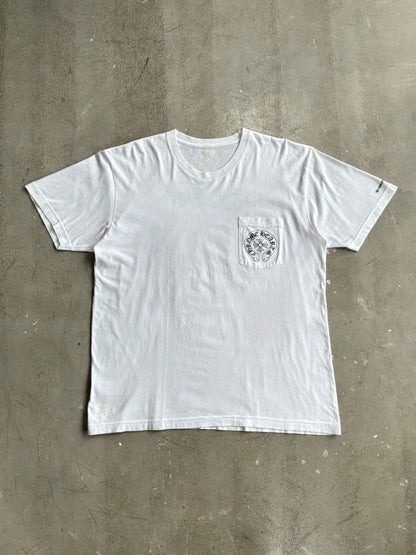 Chrome Hearts Horseshoe Logo White Tee