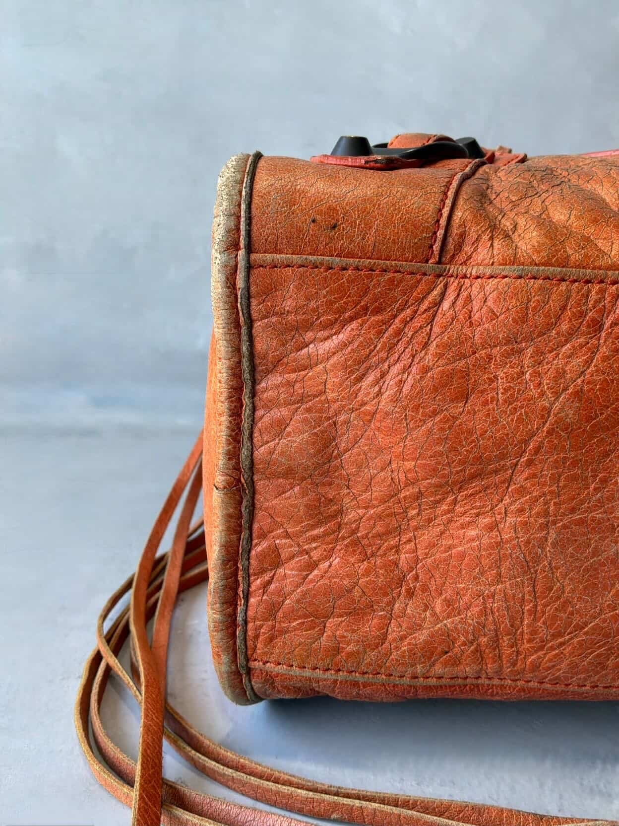 Balenciaga Classic City Orange Lambskin Bag
