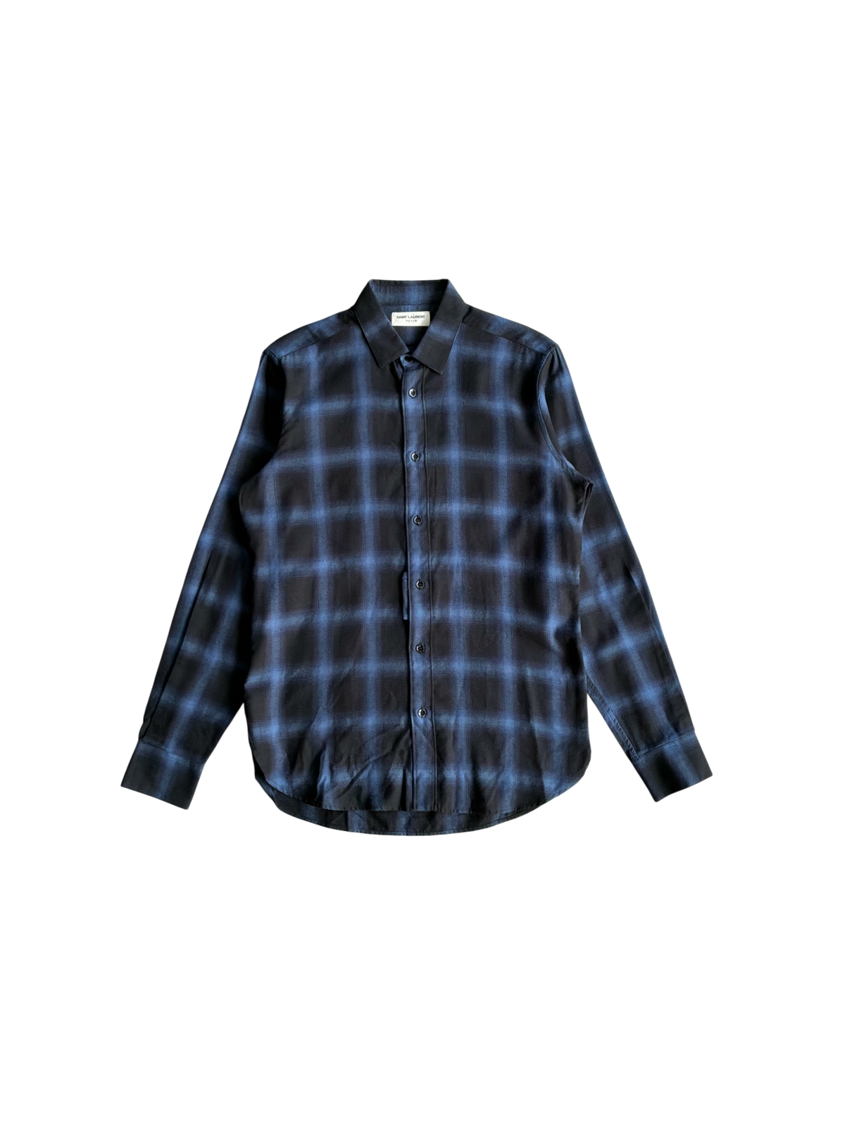 Saint Laurent Paris Checkered Longsleeves Shirt