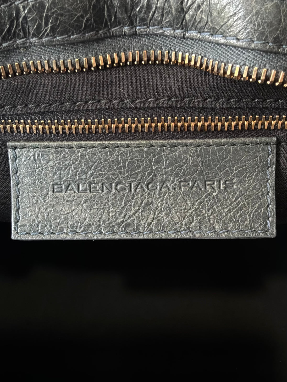 Balenciaga Classic City Gray on Bronze Lambskin Bag