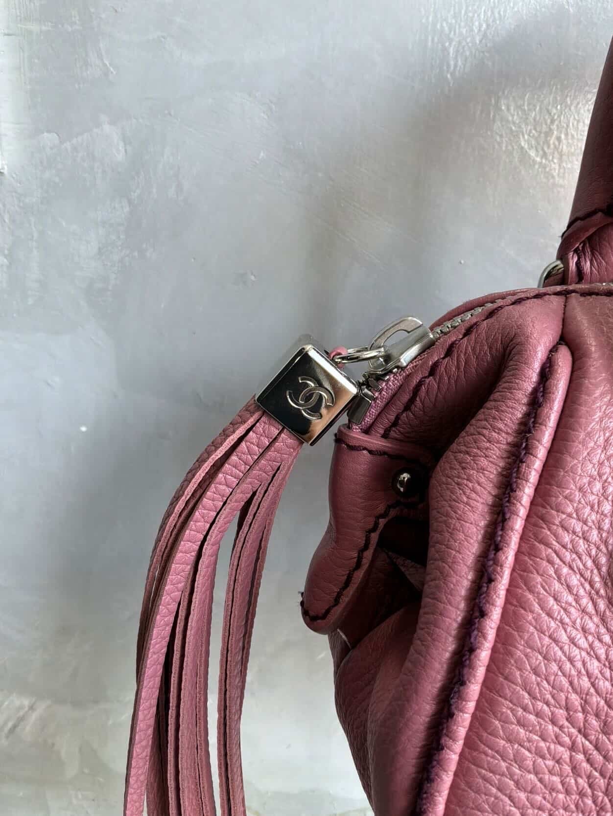 Chanel LAX Tassel Caviar Mini Bowler Bag