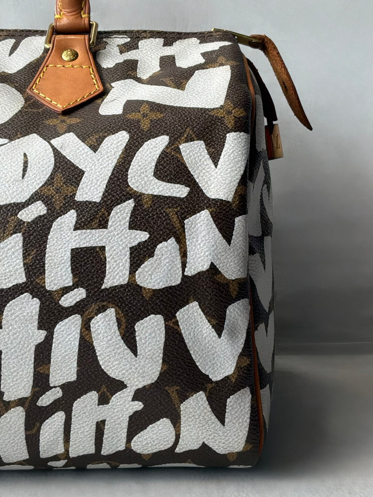 Louis Vuitton x Stephen Sprouse White Graffiti Speedy 30 Bag