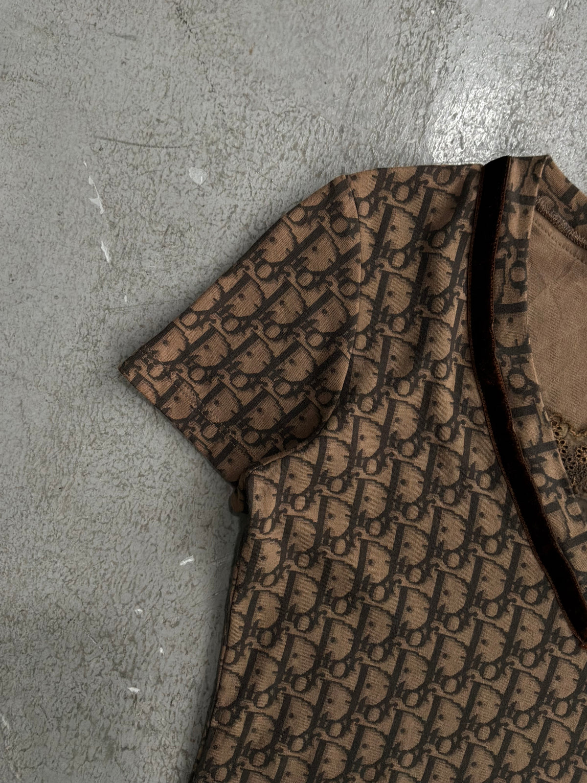 Dior Galliano Era Brown Oblique Top