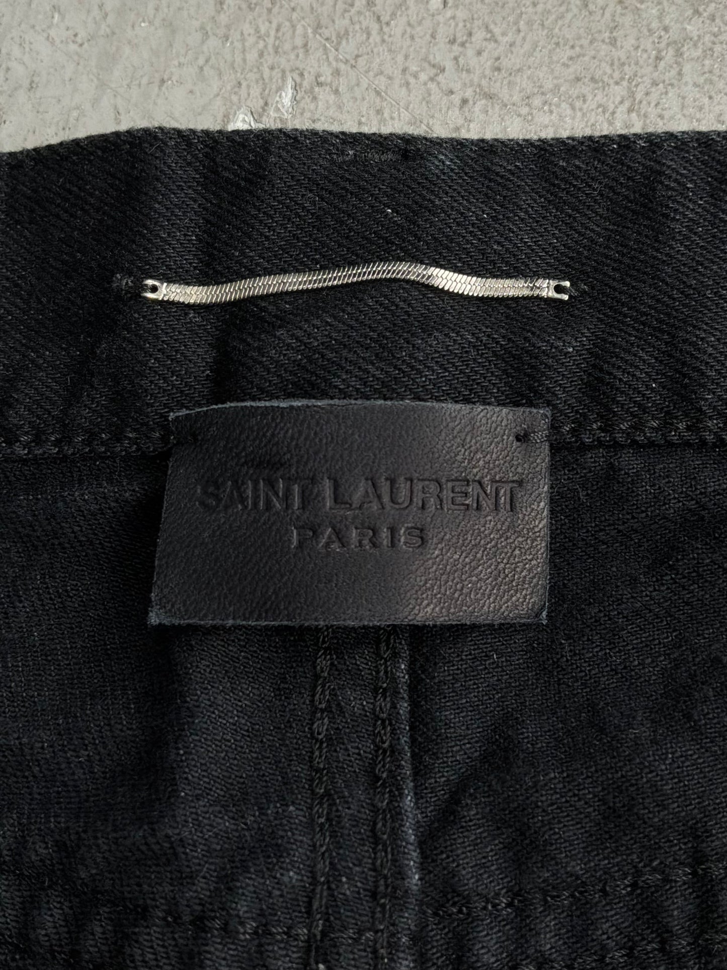 Saint Laurent Paris Black Denim Pants