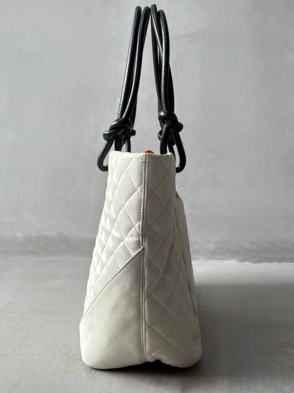 Chanel Cambon Ligne Phyton CC Tote Bag