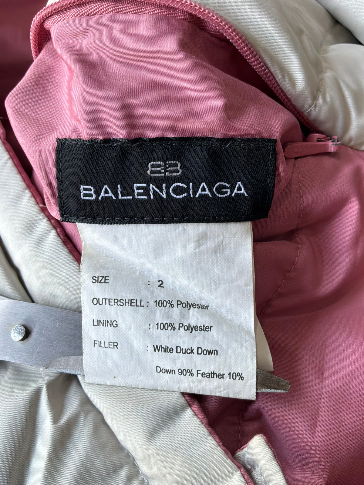 Balenciaga Vintage Pink Puffer Jacket
