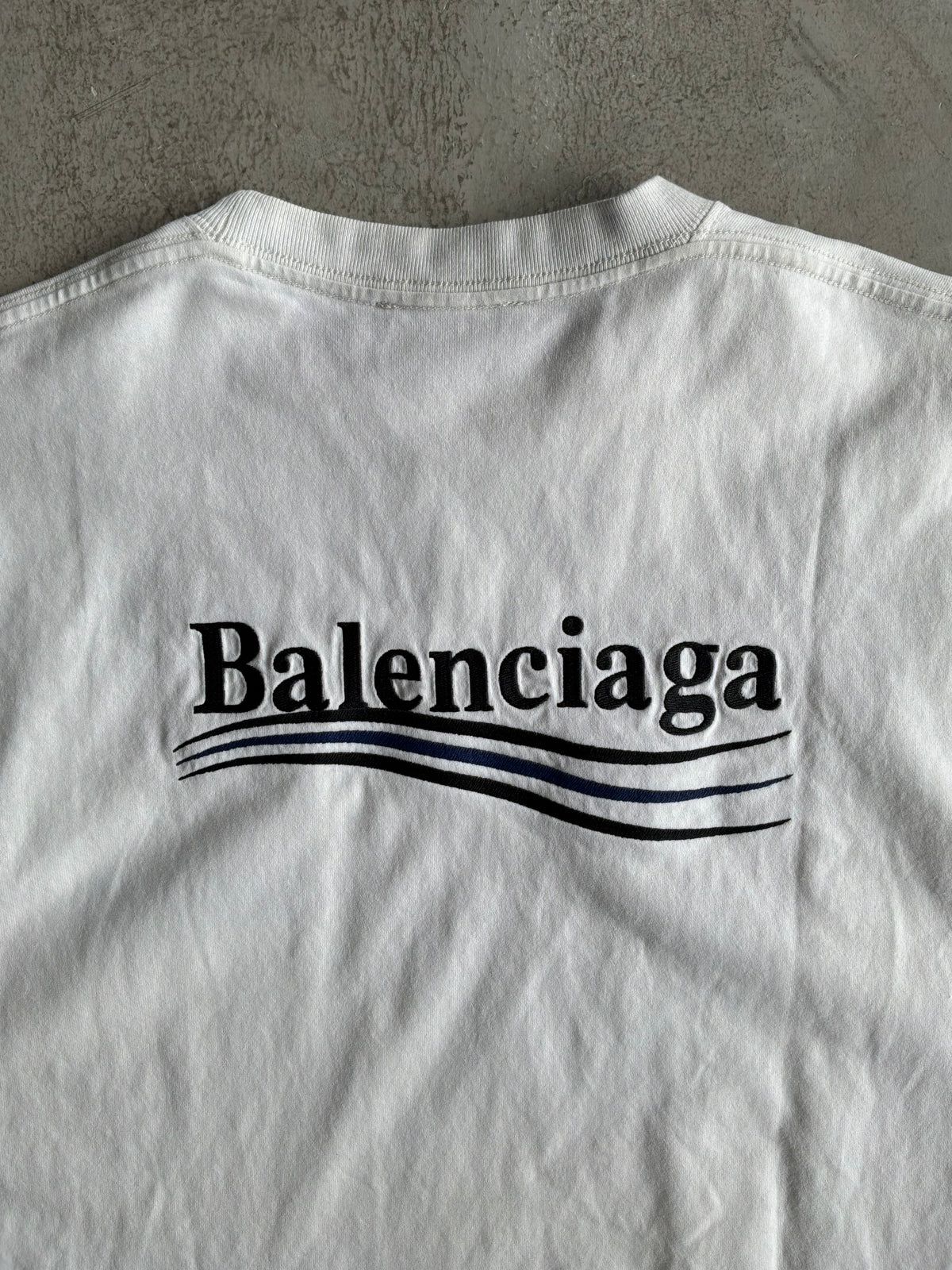 Balenciaga Political Campaign Embroidered Tee
