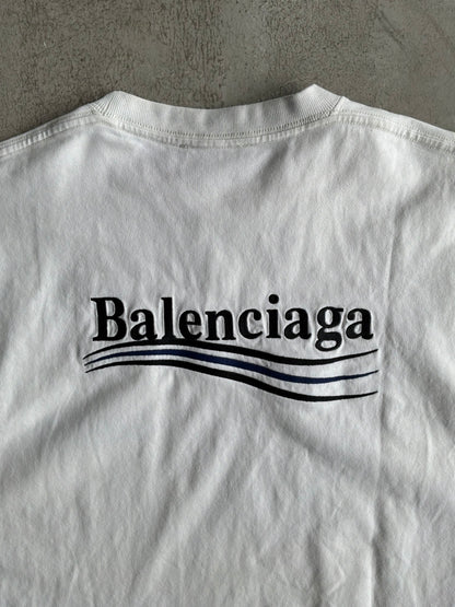 Balenciaga Political Campaign Embroidered Tee