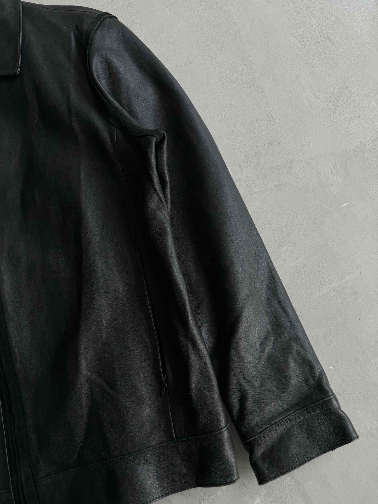 Vintage Balenciaga Velour Leather Jacket