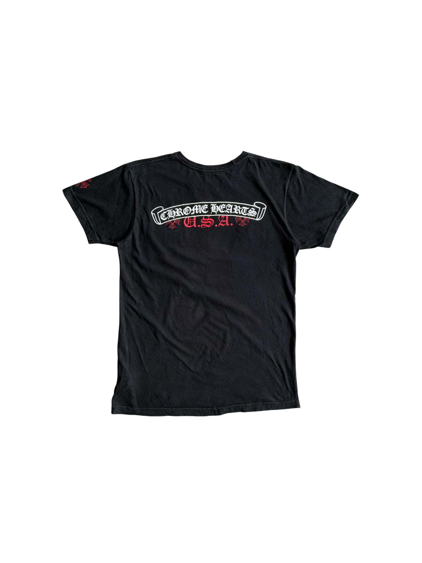Chrome Hearts USA Scroll Logo Tee