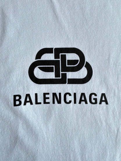 Balenciaga Interlock White Tee