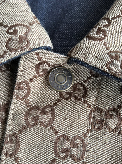 Gucci Monogram Reversible Denim Jacket