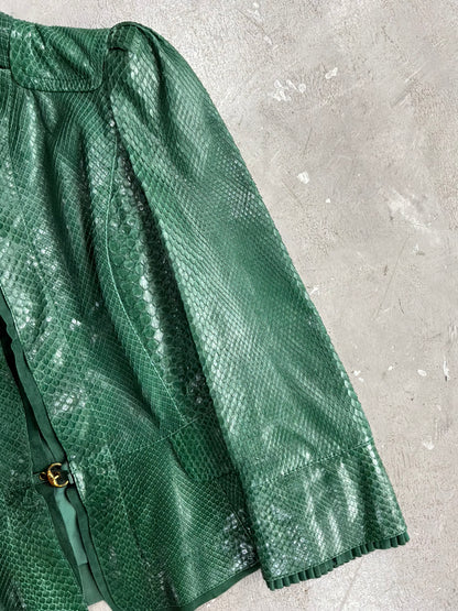 2006 Gucci Runway Python Leather Jacket