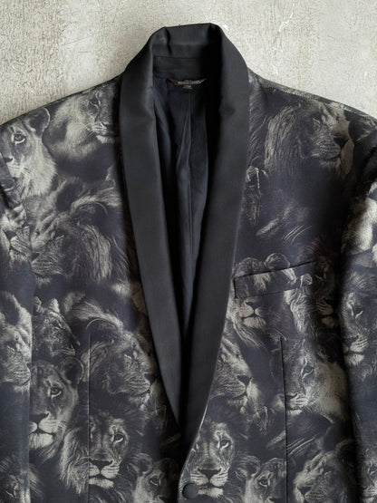 Roberto Cavalli Lion Print Blazer