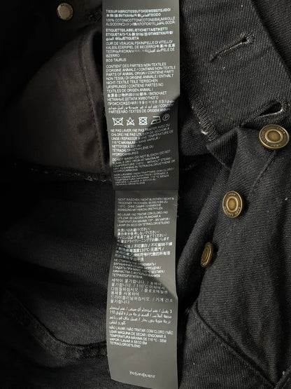 Saint Laurent Paris Black Denim Pants