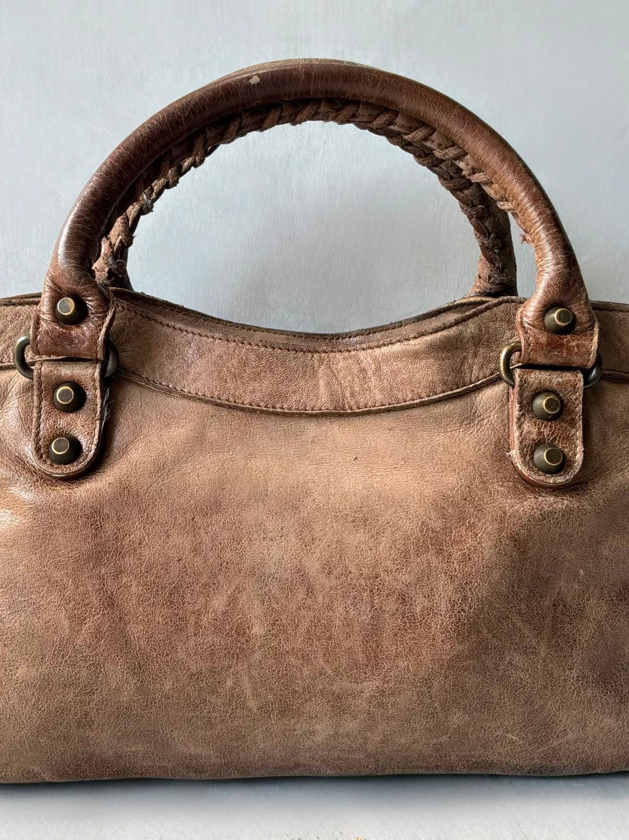Balenciaga Le First Lambskin Brown Bag