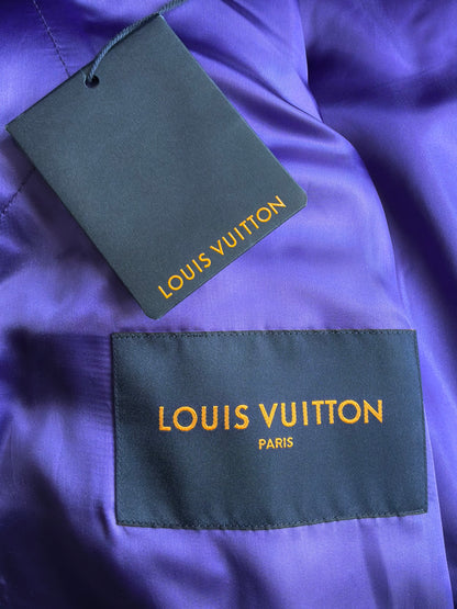 Louis Vuitton Purple Cartoon Patch Varsity Jacket