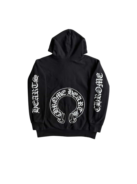 Chrome Hearts Horseshoe Script Thermal Zip Hoodie