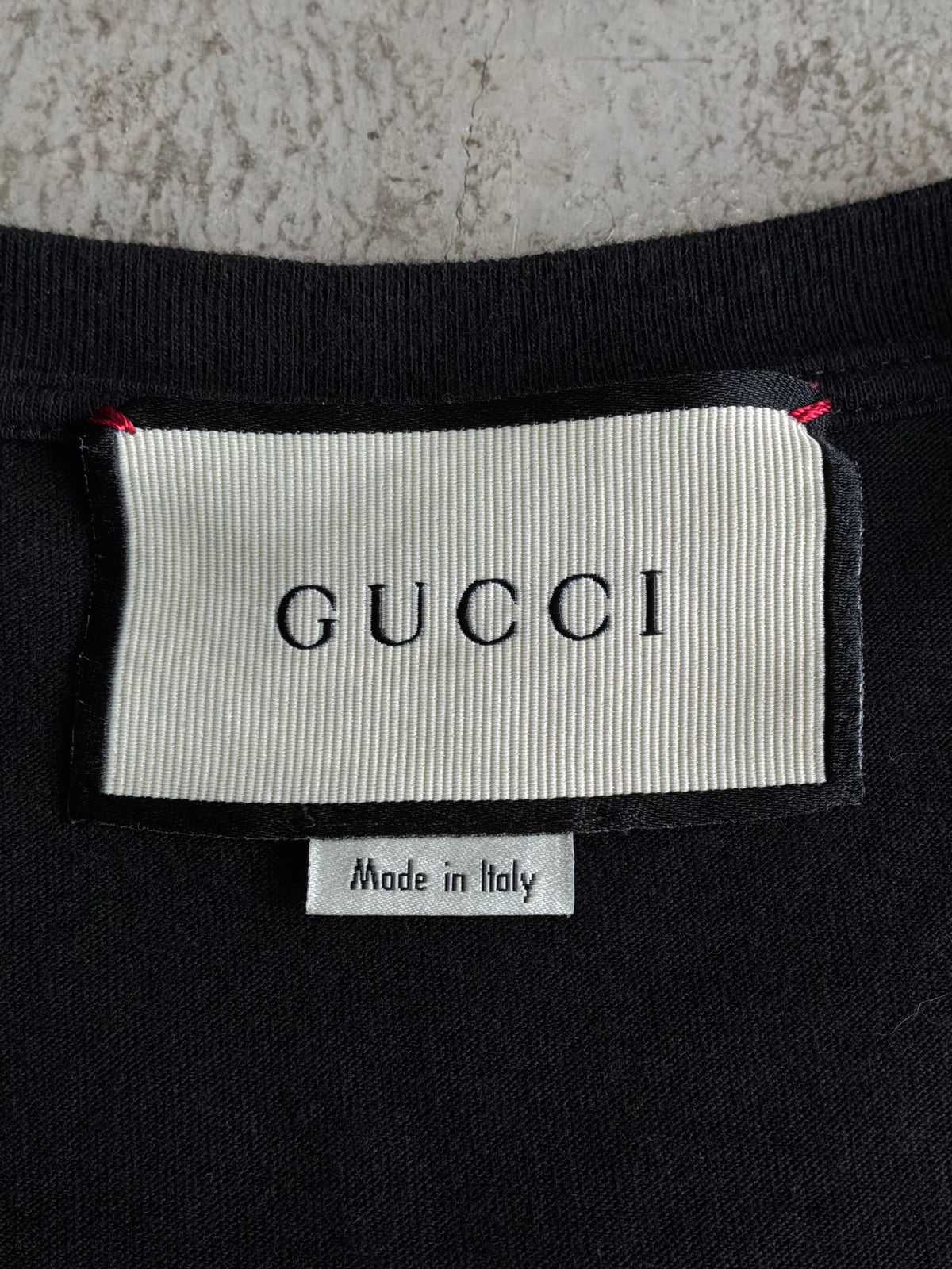 Gucci Dragon Script Black Tee
