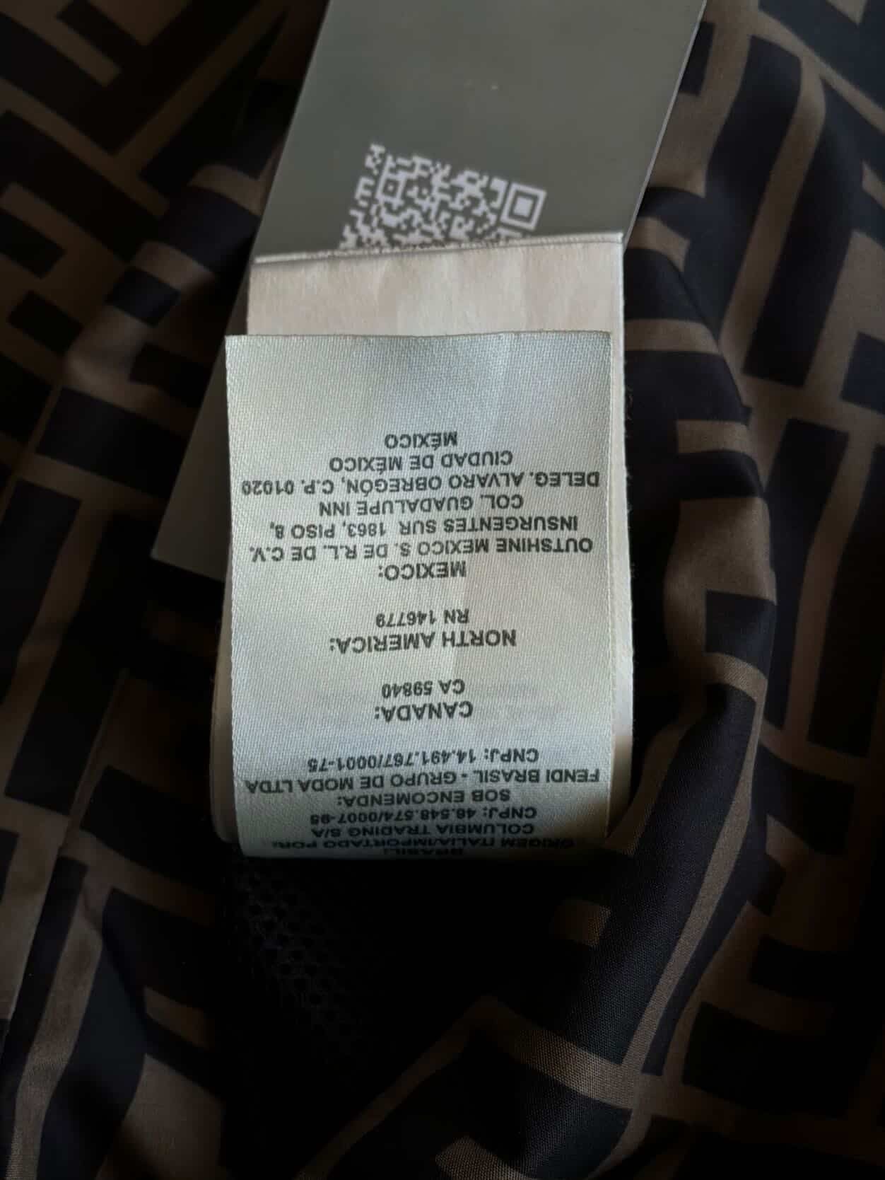 Fendi Zucca Reversible Windbreaker