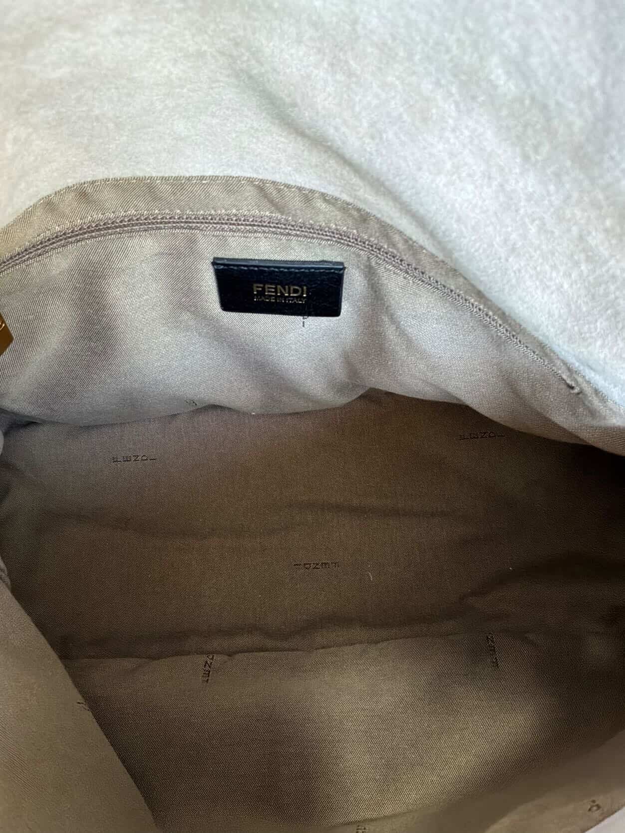 Fendi Python Leather Large Mamma Baguette Bag