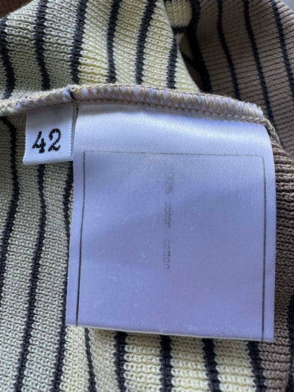 Chanel Pastel Stripe Square Neck Top