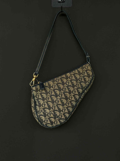 Vintage Dior Oblique Canvas Saddle bag