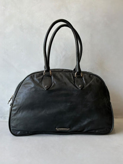 90’s Chrome Hearts Cross Embellished Bowler Bag