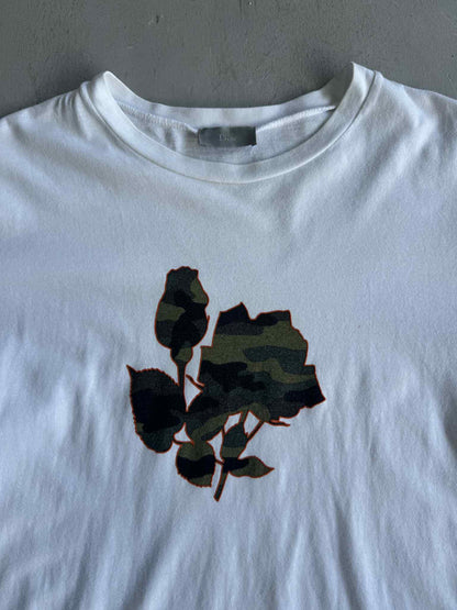 Dior White Flower camou Design tee