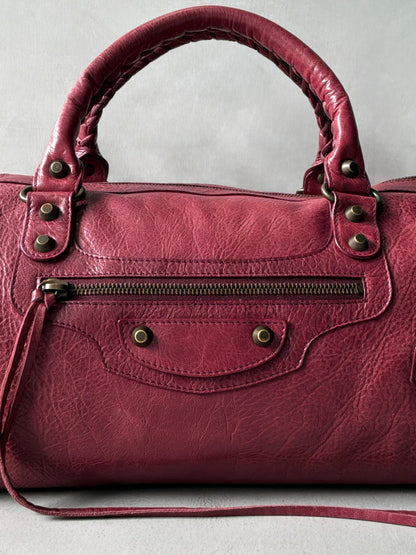 Balenciaga Twiggy Red Lambskin Bag