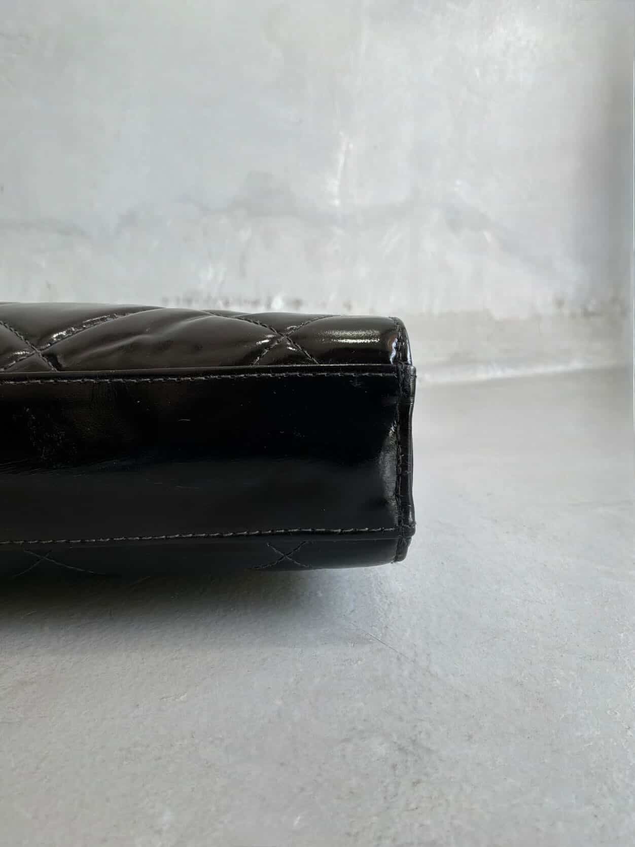90’s Chanel Patent Leather Briefcase